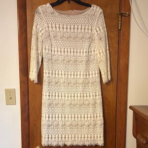 Dress Barn Elegant Ivory Lace formal type wedding attire Dress